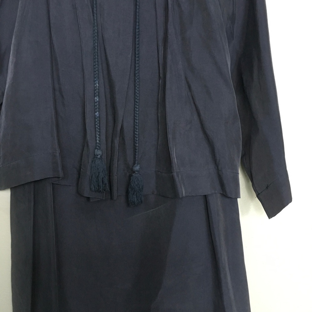 APIECE APART | navy max vogue cupro dress 4 - Picture 4 of 7